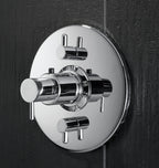 California Faucets Avalon Juego de StyleTherm con Control de Volumen Doble Solamente - Cromo Pulido