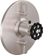 California Faucets Descanso Works StyleTherm con Control de Volumen Doble - Placa Redonda