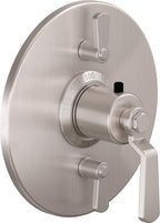 California Faucets Descanso Works StyleTherm con Control de Volumen Doble - Placa Redonda