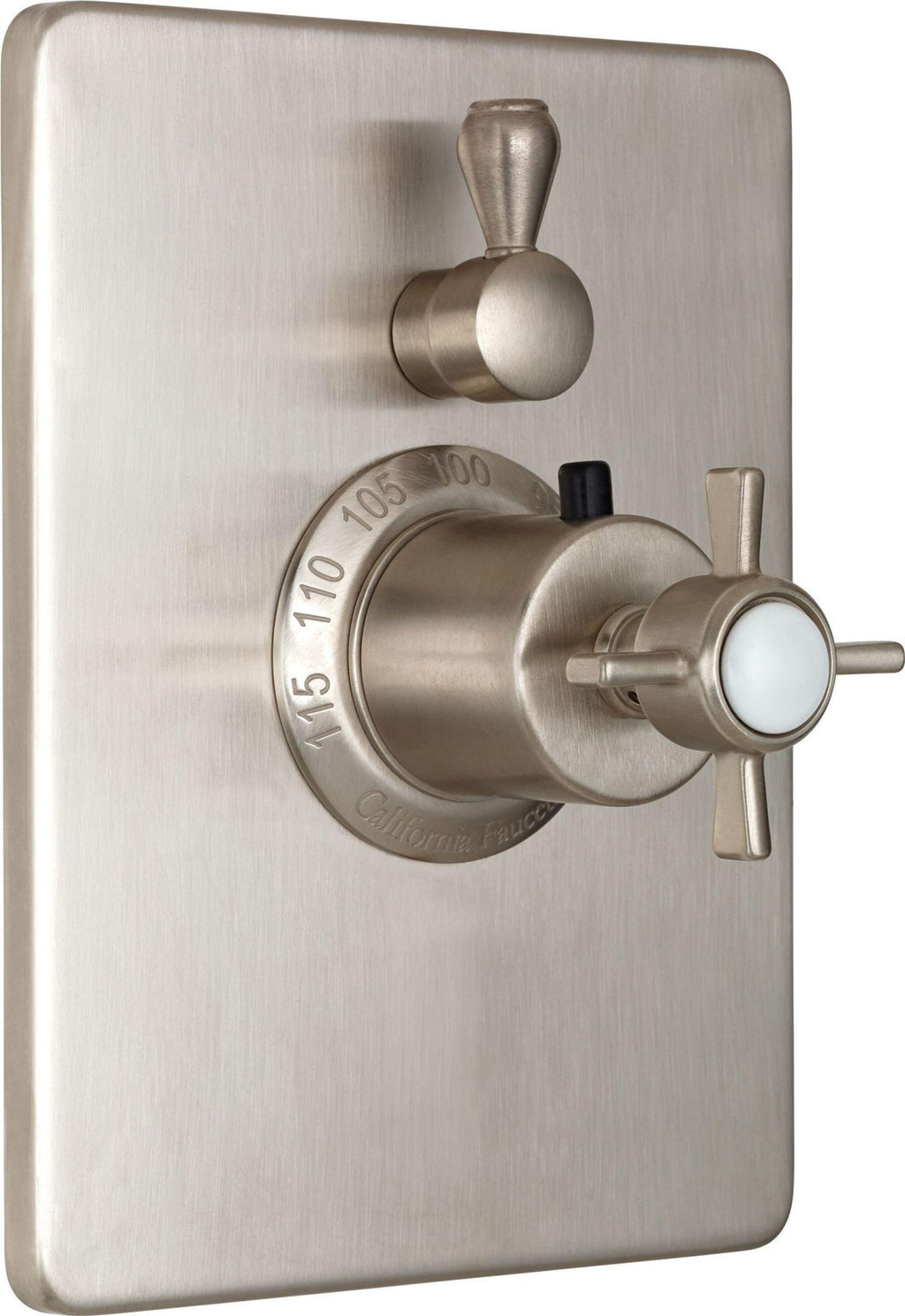 California Faucets Cardiff StyleTherm con Control de Volumen Individual - Placa Rectangular