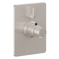 California Faucets Jalama StyleTherm con Control de Volumen Individual - Placa Rectangular - Níquel Satinado