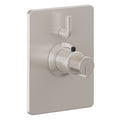 California Faucets Jalama StyleTherm con Control de Volumen Individual - Placa Rectangular - Níquel Satinado
