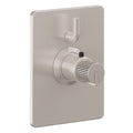 California Faucets Jalama StyleTherm con Control de Volumen Individual - Placa Rectangular - Níquel Satinado