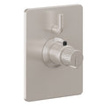 California Faucets Jalama StyleTherm con Control de Volumen Individual - Placa Rectangular - Níquel Satinado