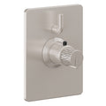 California Faucets Jalama StyleTherm con Control de Volumen Individual - Placa Rectangular - Níquel Satinado
