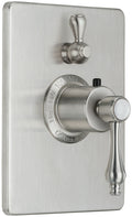 California Faucets Salinas StyleTherm con Control de Volumen Individual - Placa Rectangular - Níquel Satinado