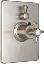 California Faucets Salinas StyleTherm con Control de Volumen Individual - Placa Rectangular - Níquel Satinado