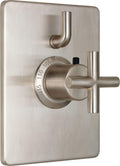 California Faucets Tiburon StyleTherm con Control de Volumen Sencillo - Manija de Cruz