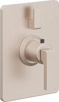 California Faucets Solimar StyleTherm con Control de Volumen Individual - Placa Rectangular - Níquel Satinado