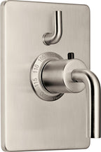 California Faucets Tamalpais Juego de StyleTherm con Control de Volumen Sencillo Solamente - Níquel Satinado