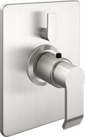 California Faucets Libretto StyleTherm con Control de Volumen Individual - Placa Rectangular - Níquel Satinado