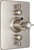 California Faucets Cardiff StyleTherm con Control de Volumen Doble - Placa Rectangular