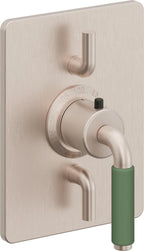 California Faucets Cayucos StyleTherm con Control de Volumen Doble - Níquel Satinado
