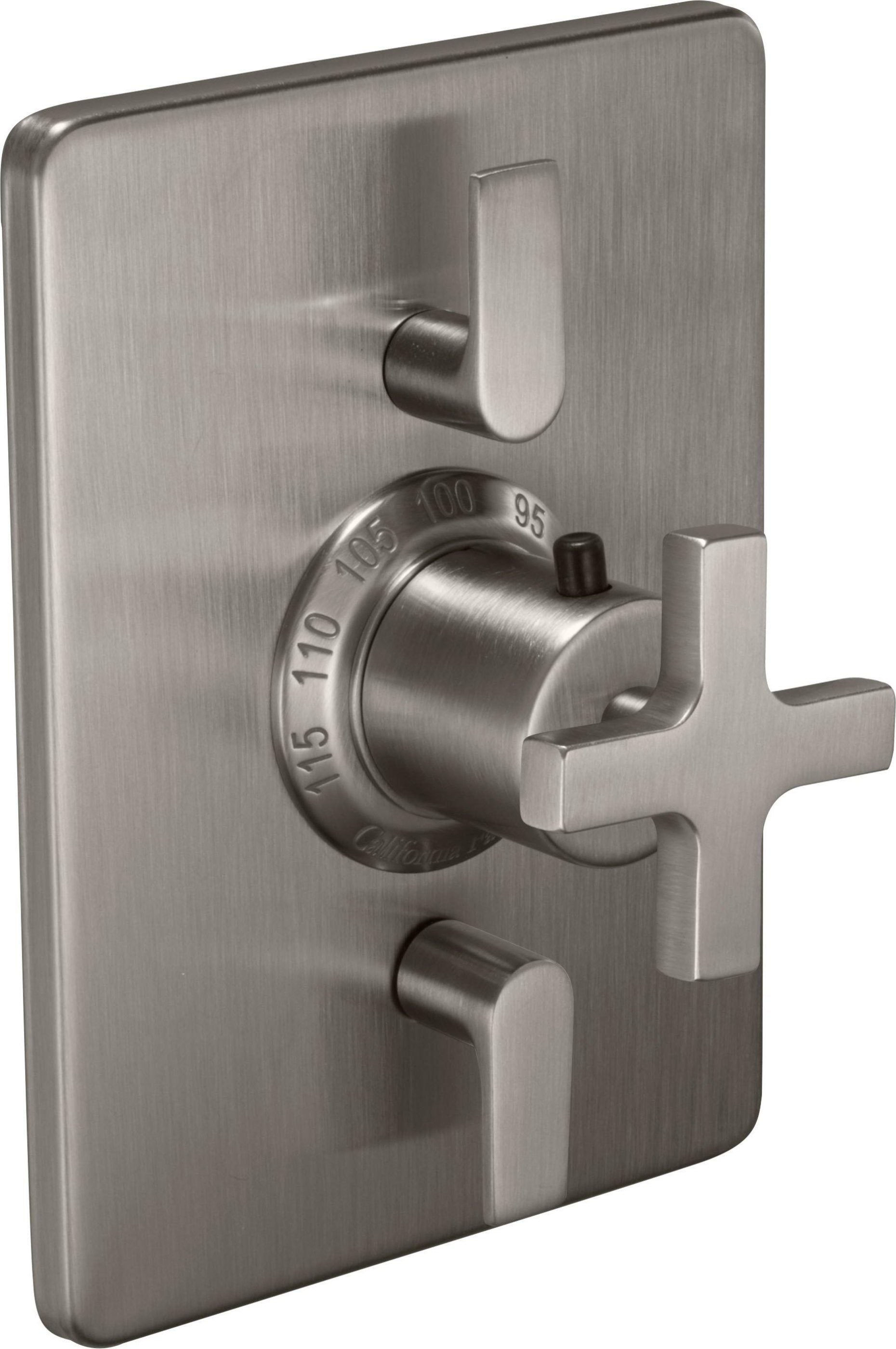 California Faucets Rincon Bay StyleTherm con Control de Volumen Doble - Placa Rectangular