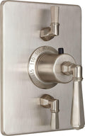 California Faucets Monterey StyleTherm con Control de Volumen Doble - Placa Rectangular