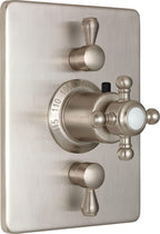 California Faucets Monterey StyleTherm con Control de Volumen Doble - Placa Rectangular