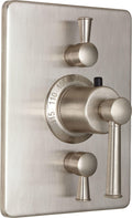 California Faucets Miramar StyleTherm con Control de Volumen Dual - Placa Rectangular, Manija de Palanca