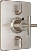 California Faucets Tiburon StyleTherm con Control de Doble Volumen - Manija de Cruz