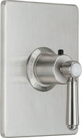 California Faucets Montecito StyleTherm Termostático de 3/4" - Placa Rectangular - Níquel Satinado