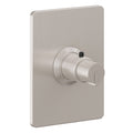 California Faucets Jalama StyleTherm Termostático de 3/4" - Placa Rectangular - Níquel Satinado