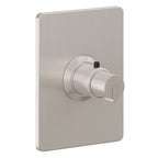 California Faucets Jalama StyleTherm Termostático de 3/4" - Placa Rectangular - Níquel Satinado