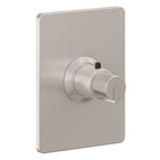 California Faucets Jalama StyleTherm Termostático de 3/4" - Placa Rectangular - Níquel Satinado