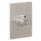 California Faucets Jalama StyleTherm Termostático de 3/4" - Placa Rectangular - Níquel Satinado