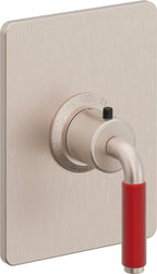 California Faucets Cayucos StyleTherm Termostático de 3/4" - Palanca Roja - Níquel Satinado