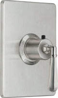 California Faucets Monterey StyleTherm Termostático de 3/4" - Placa Rectangular - Níquel Satinado