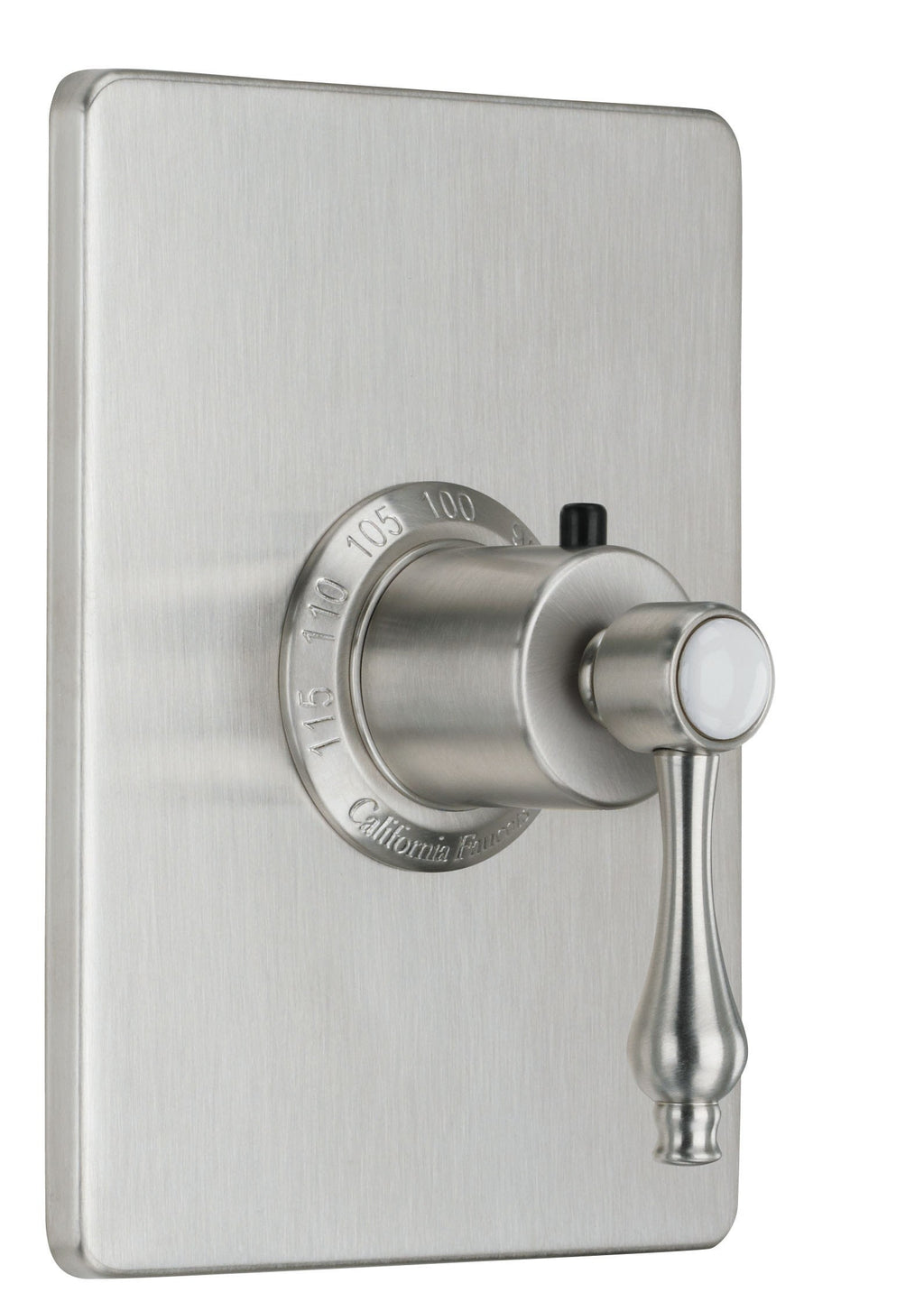California Faucets Salinas StyleTherm Termostático de 3/4" - Placa Rectangular - Níquel Satinado