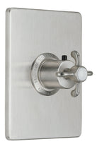 California Faucets Salinas StyleTherm Termostático de 3/4" - Placa Rectangular - Níquel Satinado