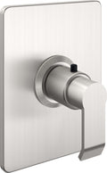 California Faucets Libretto StyleTherm Termostático de 3/4" - Placa Rectangular - Níquel Satinado