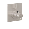California Faucets Jalama StyleTherm con Control de Volumen Individual - Placa Plana - Níquel Satinado