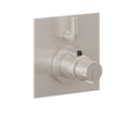 California Faucets Jalama StyleTherm con Control de Volumen Individual - Placa Plana - Níquel Satinado