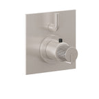California Faucets Jalama StyleTherm con Control de Volumen Individual - Placa Plana - Níquel Satinado
