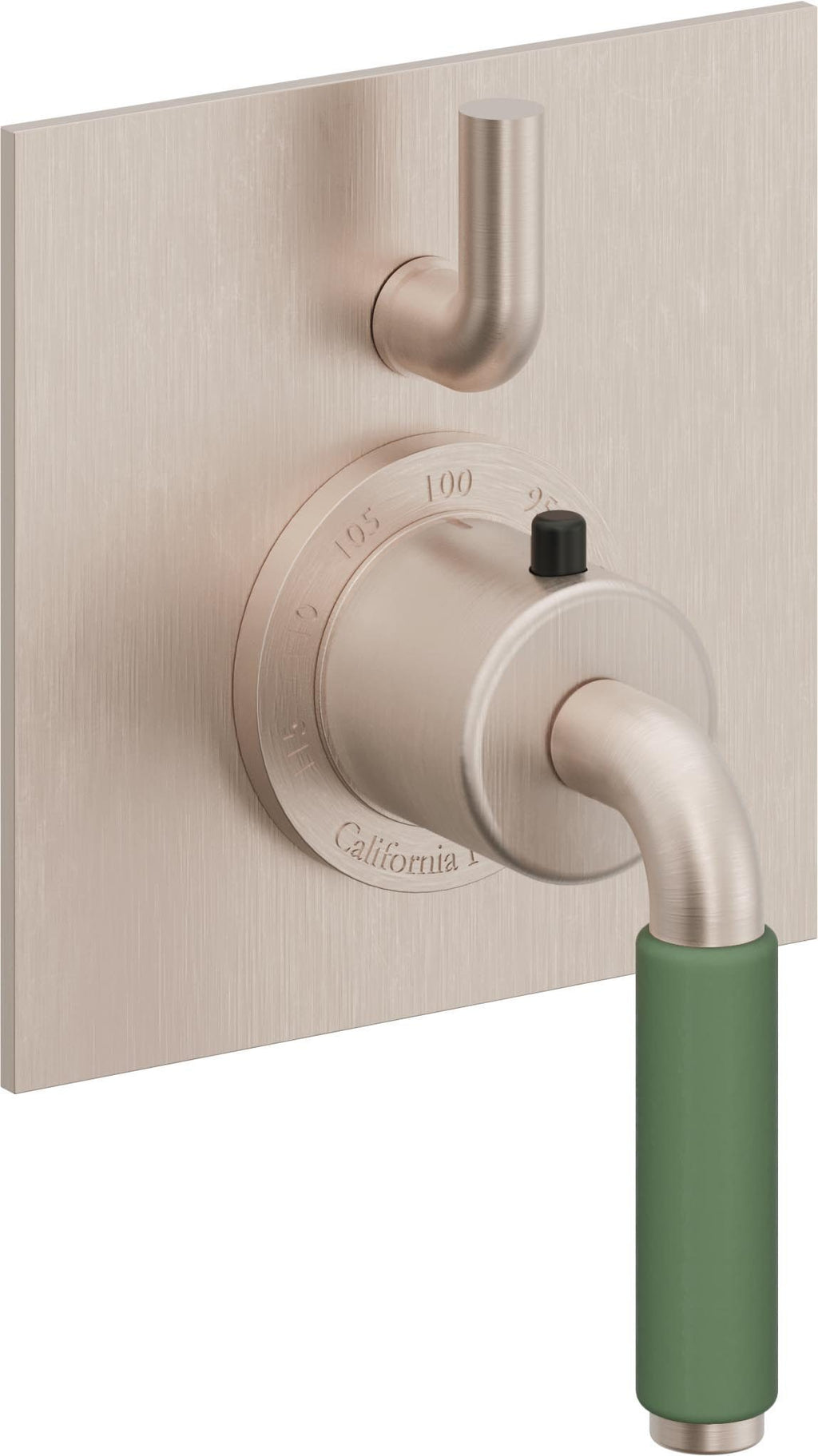 California Faucets Cayucos StyleTherm con Control de Volumen Individual - Níquel Satinado