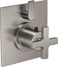 California Faucets Rincon Bay StyleTherm con Control de Volumen Individual - Placa Plana - Níquel Satinado