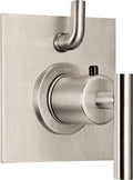 California Faucets Tiburon StyleTherm con Control de Volumen Sencillo - Manija de Palanca - Níquel Satinado
