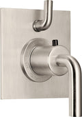 California Faucets Tamalpais Juego de StyleTherm con Control de Volumen Sencillo Solamente - Níquel Satinado