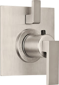 California Faucets Morro Bay StyleTherm con Control de Volumen Individual - Placa Plana - Níquel Satinado