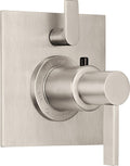 California Faucets Bel Canto StyleTherm con Control de Volumen Individual - Placa Plana - Níquel Satinado
