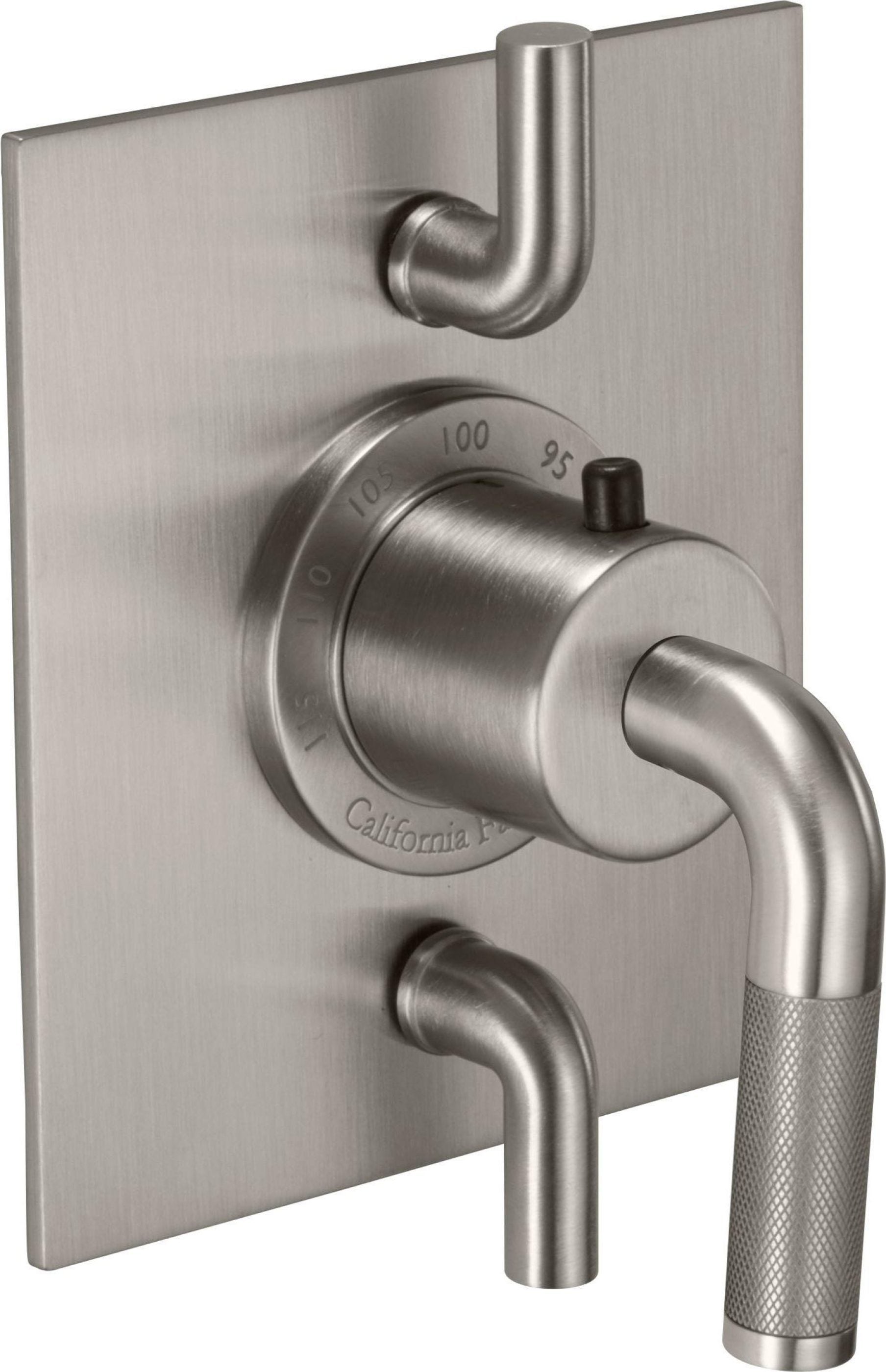 California Faucets Descanso StyleTherm con Control de Volumen Doble - Palanca Moleteada