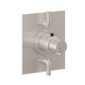 California Faucets Jalama StyleTherm con Control de Volumen Doble - Placa Plana - Níquel Satinado
