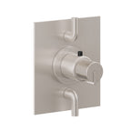 California Faucets Jalama StyleTherm con Control de Volumen Doble - Placa Plana - Níquel Satinado