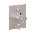 California Faucets Jalama StyleTherm con Control de Volumen Doble - Placa Plana - Níquel Satinado