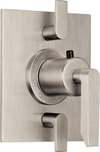 California Faucets Rincon Bay StyleTherm con Control de Volumen Doble - Placa Plana - Níquel Satinado