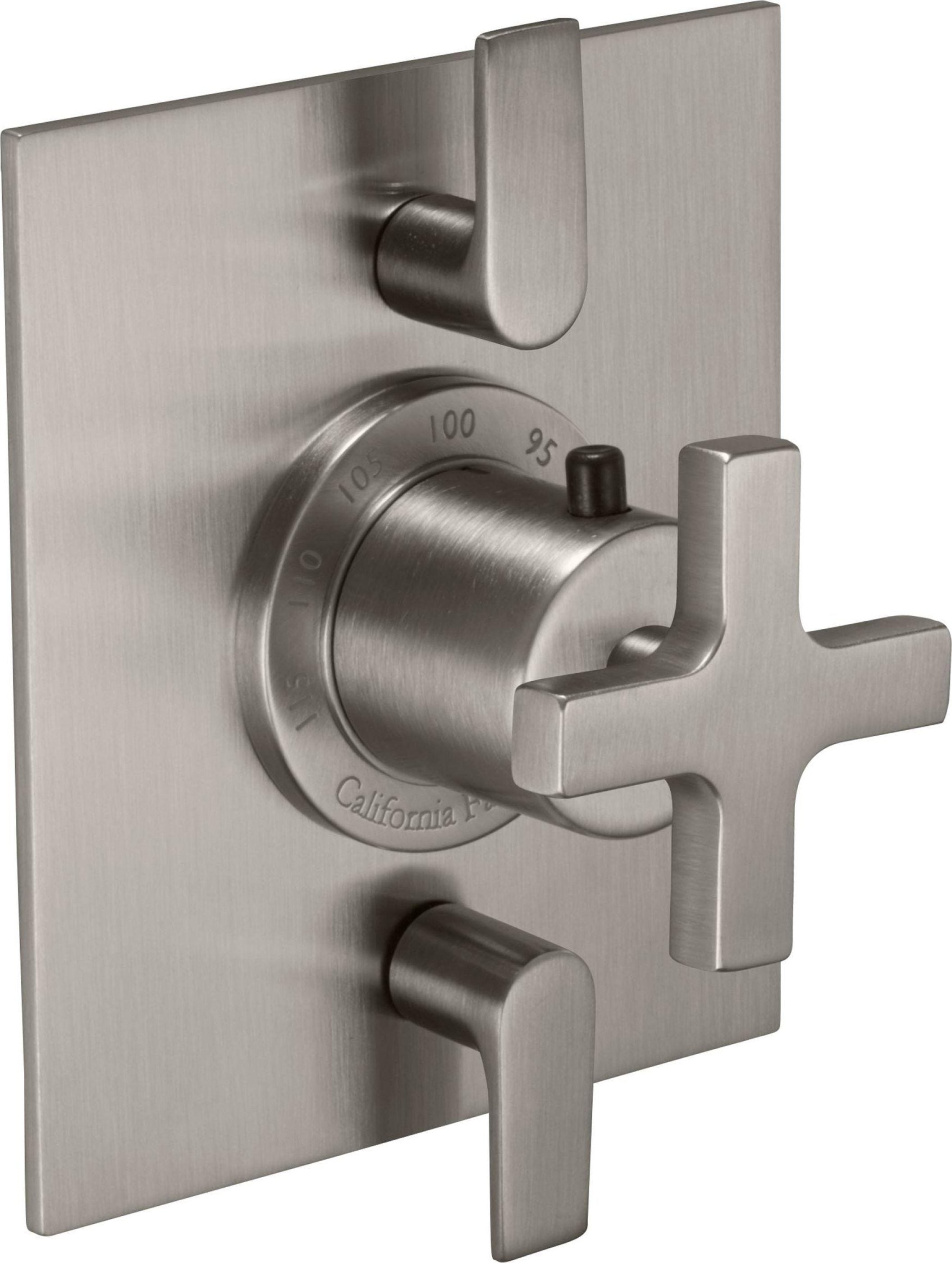 California Faucets Rincon Bay StyleTherm con Control de Volumen Doble - Placa Plana