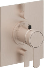 California Faucets Capitola StyleTherm con Control de Volumen Doble - Placa Plana - Níquel Satinado