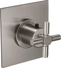 California Faucets Descanso StyleTherm Termostático de 3/4" - Manija de Cruz Lisa - Níquel Satinado
