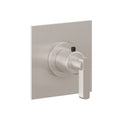 California Faucets San Elijo StyleTherm Termostático de 3/4" - Placa Plana - Base Cuadrada - Níquel Satinado
